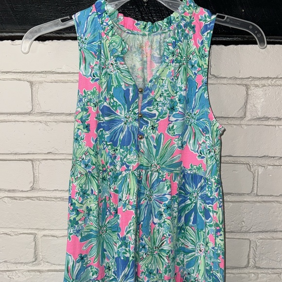 Lilly Pulitzer girls Mini Malone maxi dress size L(10-12) worn once. - Picture 2 of 6